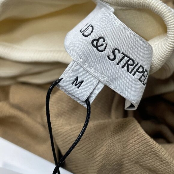 NEW SOLID & STRIPED Women's Dress The Halter Soglio Size M Camel by - Picture 6 of 10